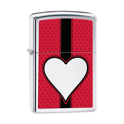 Зажигалка Zippo Chrome Heart. Фото №1