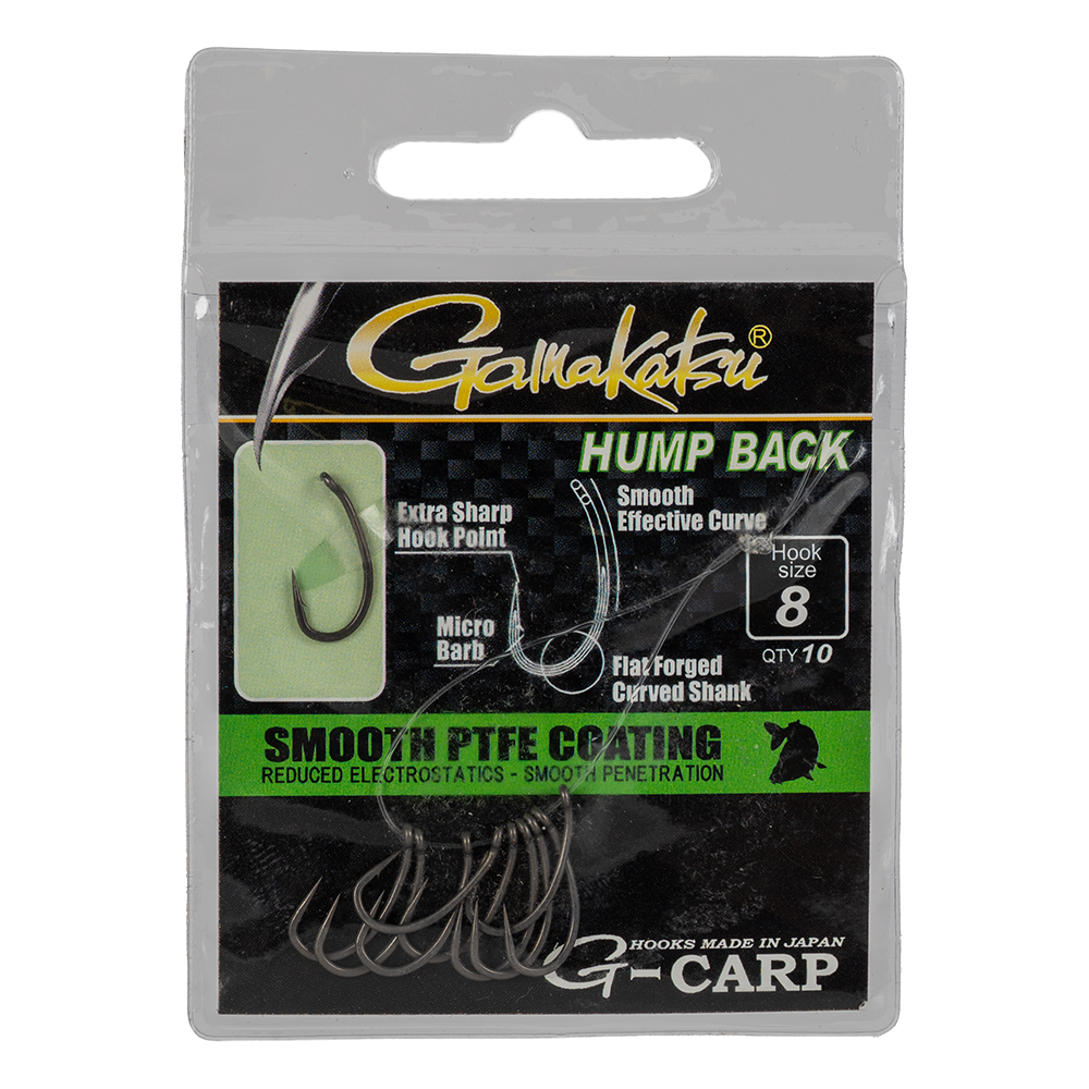 Крючок Gamakatsu G-Carp Hump Back Grey №8. Фото №1