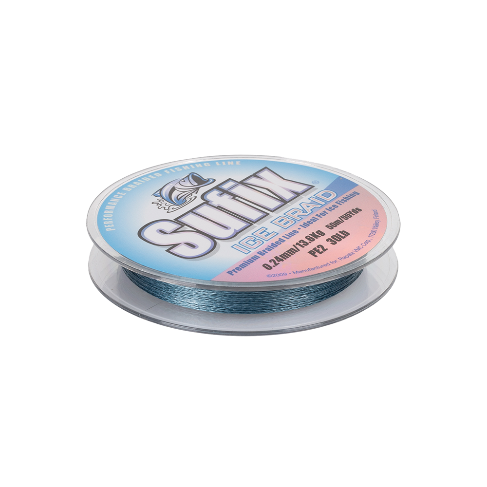 Леска плетеная зимняя SUFIX Ice Braid серая 50м 0.24мм 13,6. Фото №3
