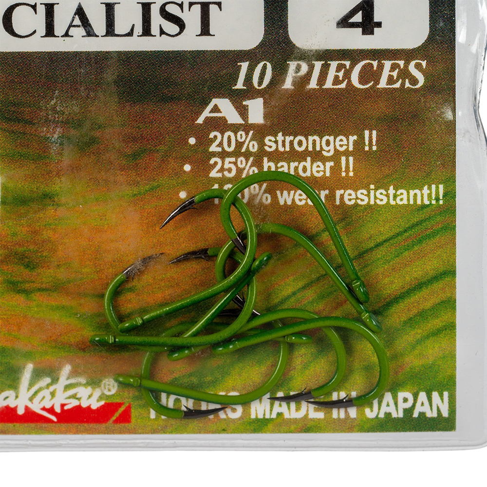 Крючок Gamakatsu Hook A1 G-CARP Camougreen Specialist №04. Фото №3