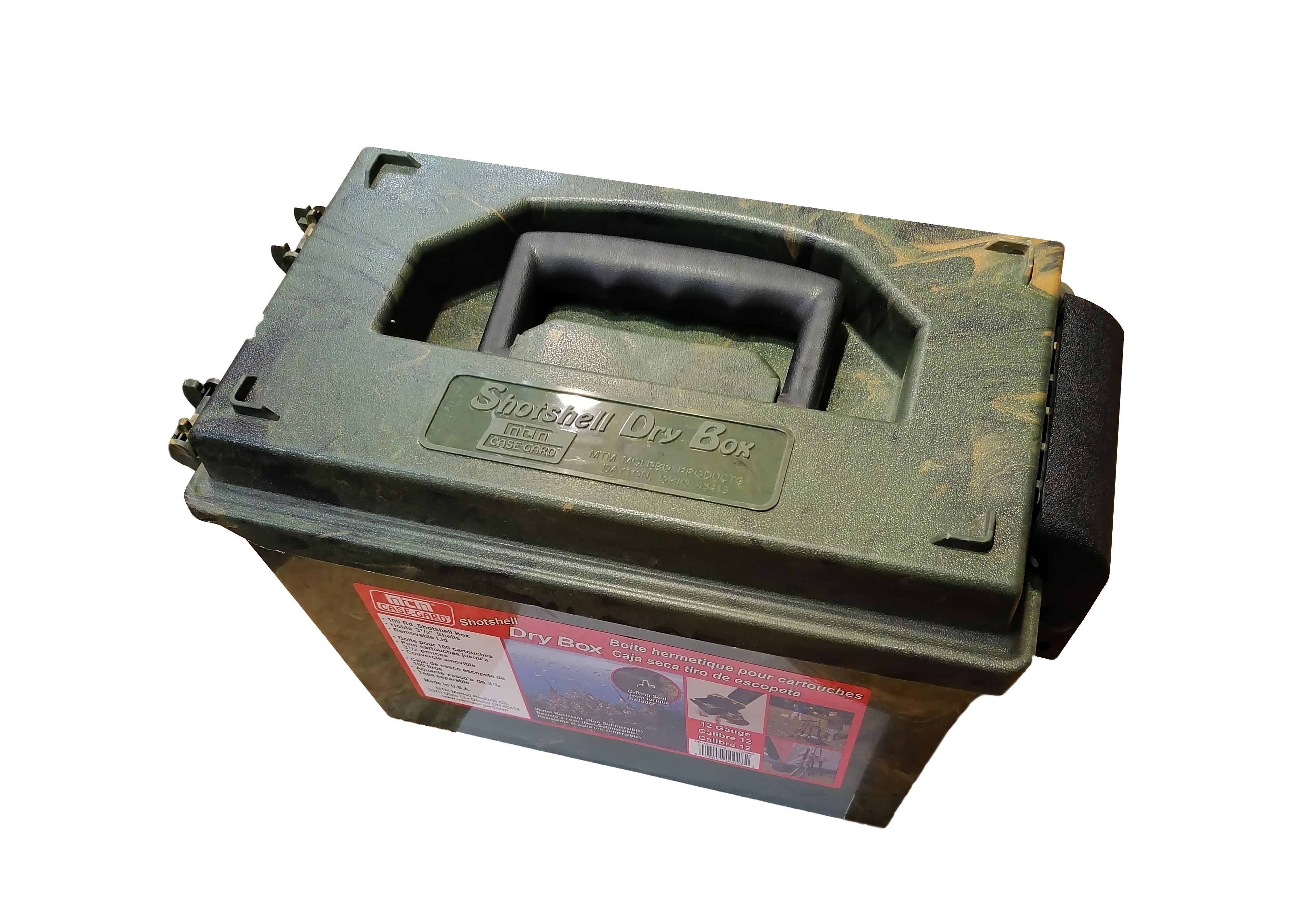 Ящик MTM для переноски патронов 100шт. калибр 12/89 (камуфляж)
