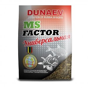 Прикормка "DUNAEV-MS FACTOR" 1кг Универсальная. Фото №1