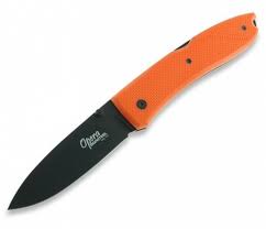 Нож LionSteel серии Big Opera G10 лезвие 90мм черное , рукоять- G10оранжевая, крепление на ремень. Фото №1