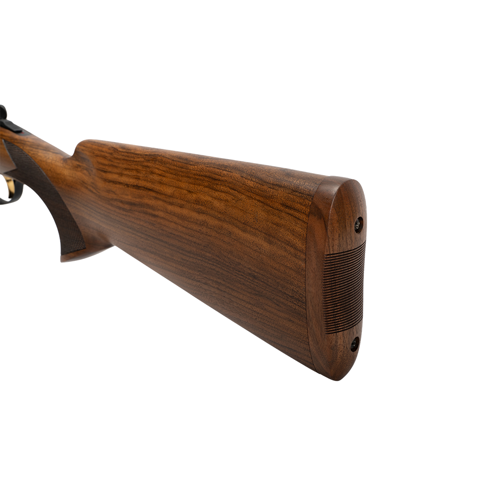 Ружье ATA SP Avangarde Black (сталь, черная колодка с цветочной гравировкой), 12/76,660мм, орех класс 2, кейс. Фото №2