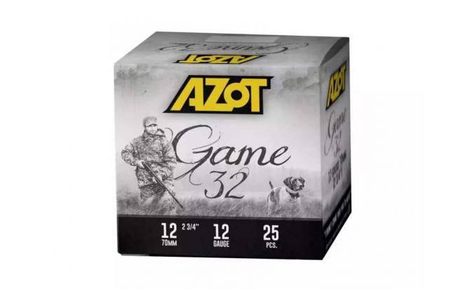 Патрон АЗОТ 12/70 охотничий дробовой 32г Game б/к №5 (в пачке 25 шт) (в коробке 250шт). Фото №1