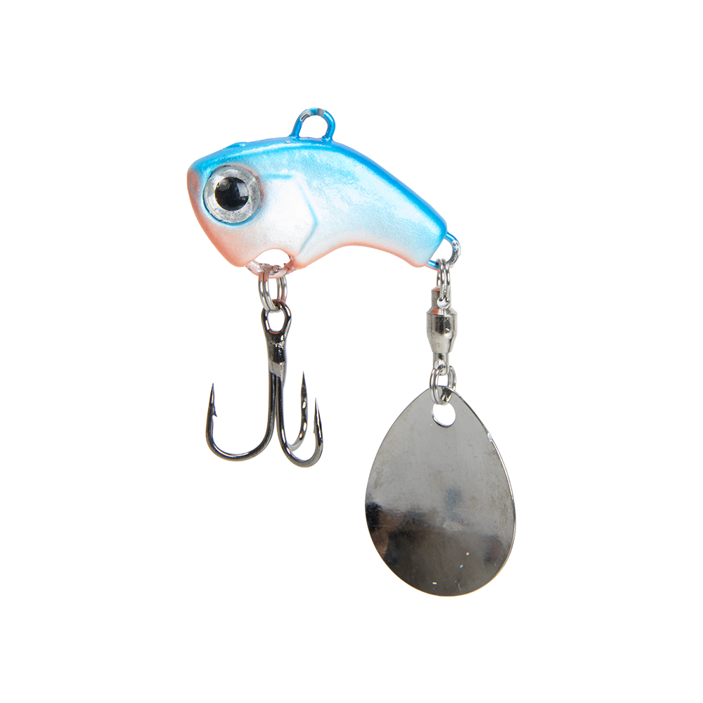 Тейл-спиннер Fish Hawk VIBEZ 18гр, цвет 07 голубой. Фото №1