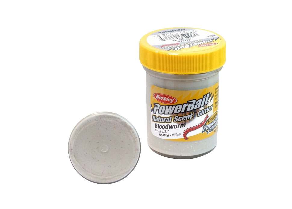 Паста форелевая "Berkley" NATURAL SCENT TROUT BAIT 50gr BLOODWORM - WHITE (мотыльный/белый) (1214500. Фото №1