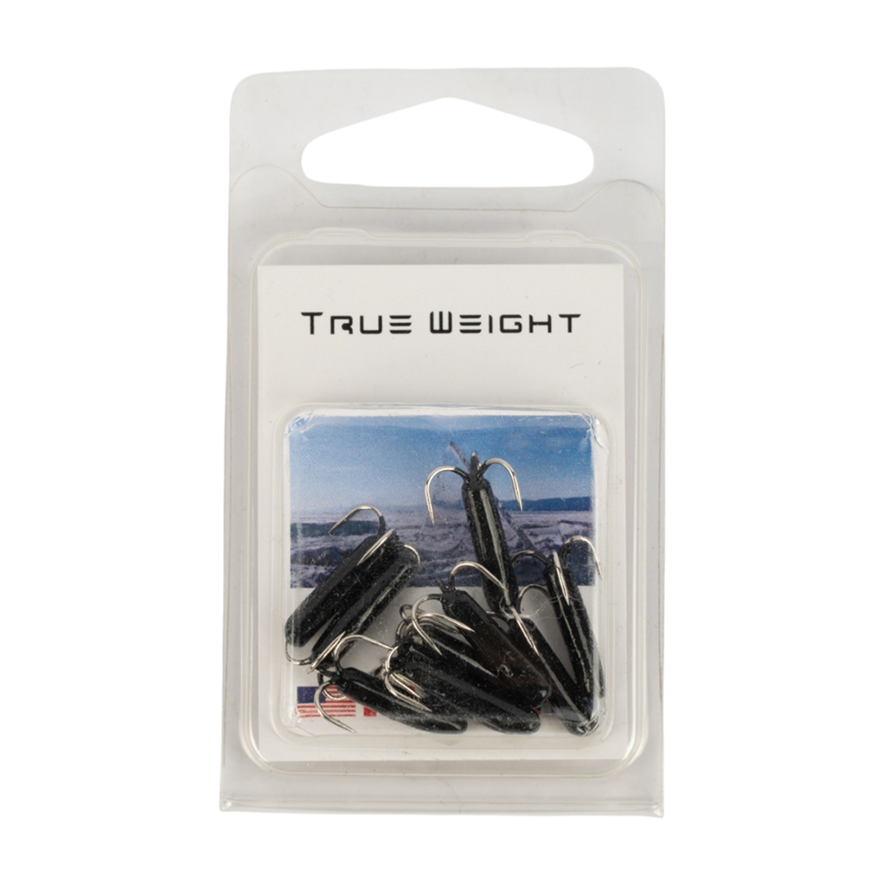 Мормышка свинцовая Trye Weight черная "Чертик-спичка" 1,0гр (10 шт). Фото №1