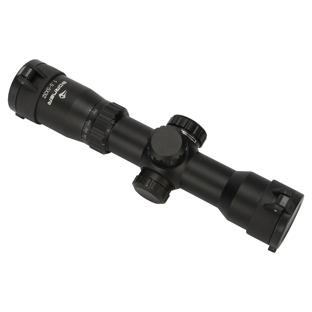 Прицел оптический BORNER 1,5-5x32 для арбалета с подсветкой (кольца). Фото №5