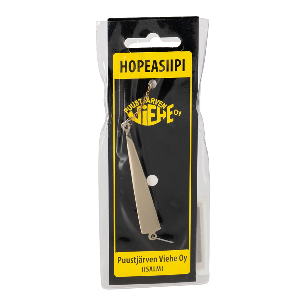 Блесна Puustjarven Hopeasiipi 60мм, 7гр, цвет (Hop/Kup) цепочка-крючок. Фото №1