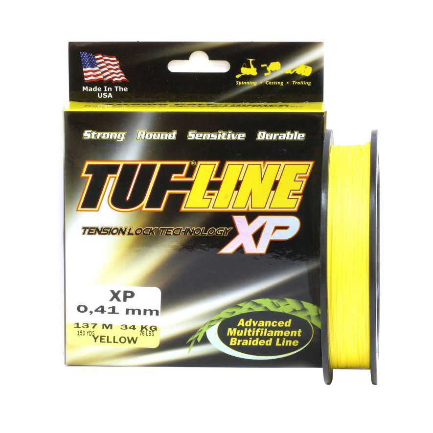 Шнур плетеный Tuf-Line XP 137м 0,31мм 25кг желтый. Фото №2