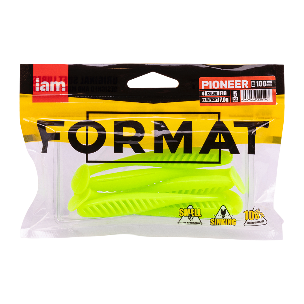 Силиконовая приманка FORMAT PIONEER 100mm, цвет F19, (5шт). Фото №5 Силиконовая приманка FORMAT PIONEER 100mm, цвет F19, (5шт). Фото №5