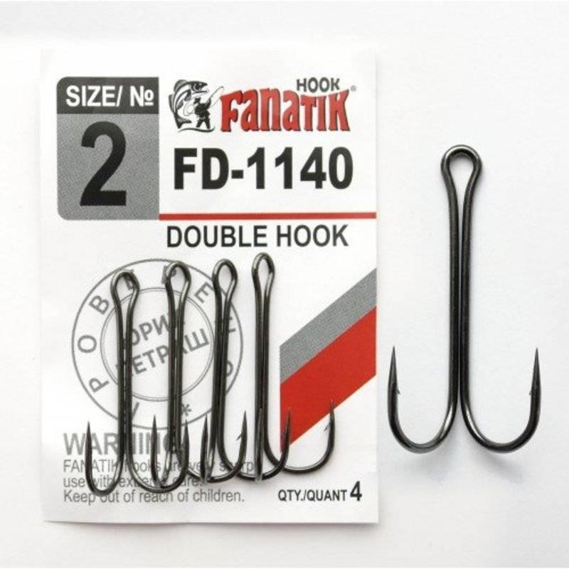 Крючок двойной Fanatik FD-1140 №2 (4 шт). Фото №1
