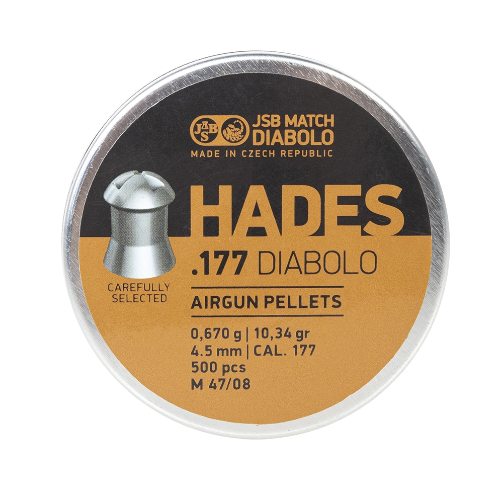 Пуля пневматическая "JSB Diabolo Hades", калибр 4,5мм, 0,67гр., 10,34gr (500 шт) . Фото №5