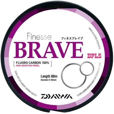 Леска Daiwa "Finesse Brave" 5lb 80м (100% флюорокарбон) 14625347. Фото №1