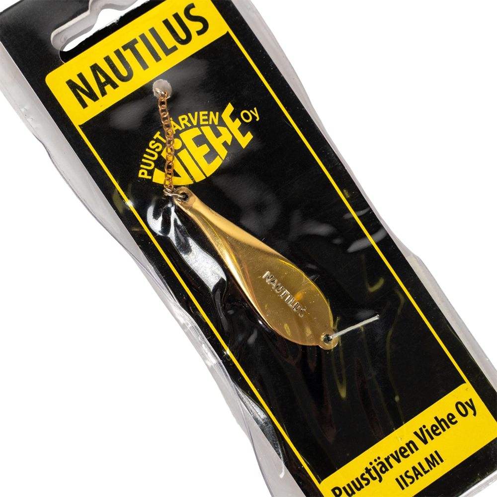 Блесна Puustjarven NAUTILUS 50мм, 9гр, цвет (KUP/MES) цепочка-крючок. Фото №2