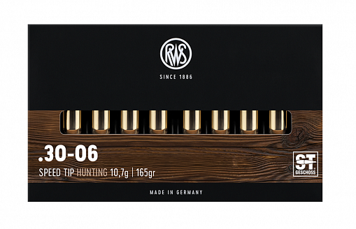 Патрон нарезной RWS калибр 30-06 SPRG DN Speed Tip PRO 10,7 гр. (в пачке 20 шт.). Фото №2 Патрон нарезной RWS калибр 30-06 SPRG DN Speed Tip PRO 10,7 гр. (в пачке 20 шт.). Фото №2