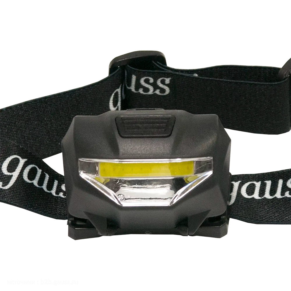 Фонарь налобный Gauss модель GFL306 1W 100lm 3xAAА LED. Фото №3