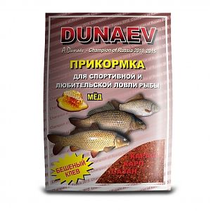 Прикормка "DUNAEV КЛАССИКА" 0,9кг Карп Мед. Фото №2