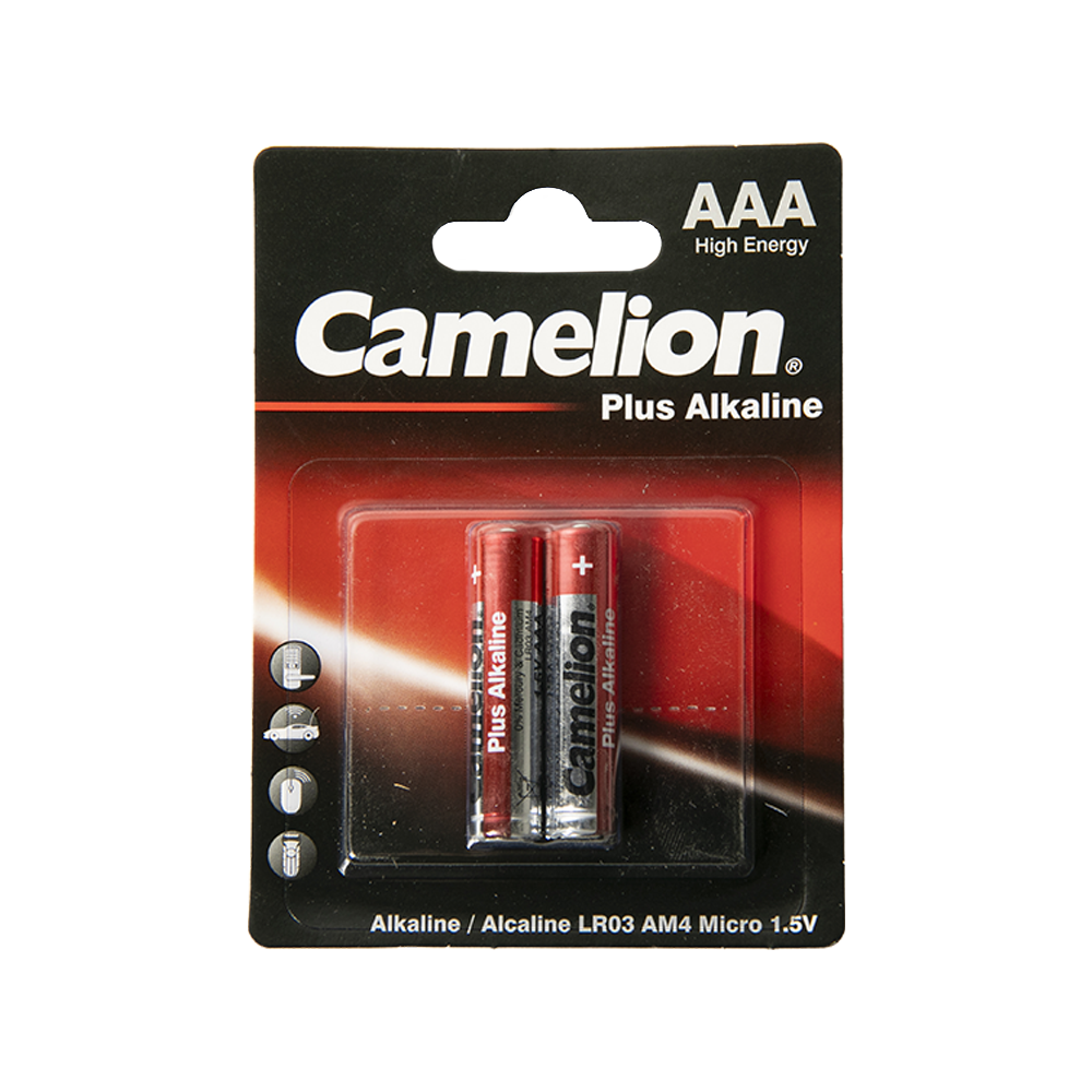 Батарейка Camelion Plus Alkaline BL2 LR03  (LR03-BP2, мизинчиковая батарейка ААА 1.5В). Фото №1