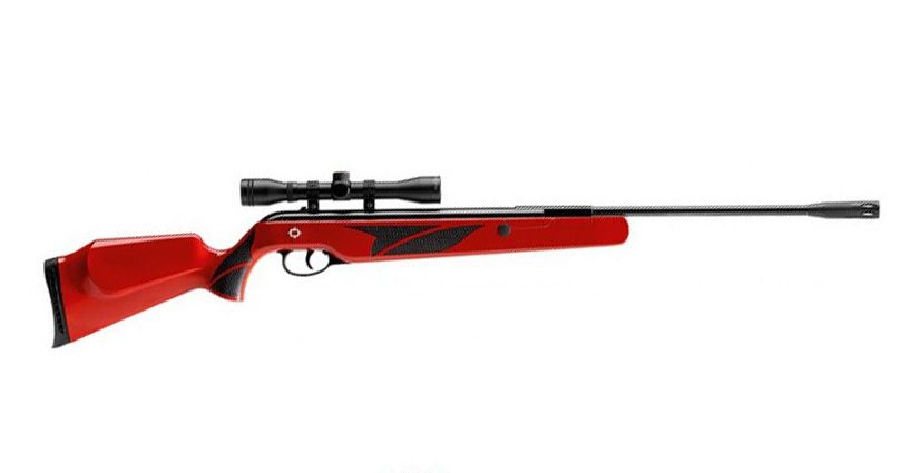 Винтовка пневматическая Norica Interpid Red Scope (переломка, пластик, пн. пули, прицел 4x32), калибр 4,5 мм. Фото №1