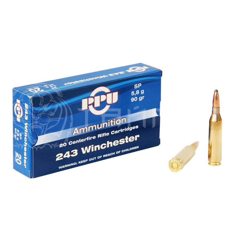 Патрон нарезной PARTIZAN PPU калибр 243 WIN SP 5,8 гр. (в пачке 20 шт.). Фото №2 Патрон нарезной PARTIZAN PPU калибр 243 WIN SP 5,8 гр. (в пачке 20 шт.). Фото №2