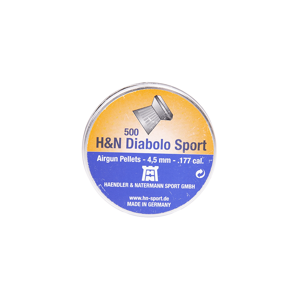 Пуля пневматическая "H&N Diabolo Sport", насеч., 4,5 мм., 8,18 гран. (500 шт.). Фото №1