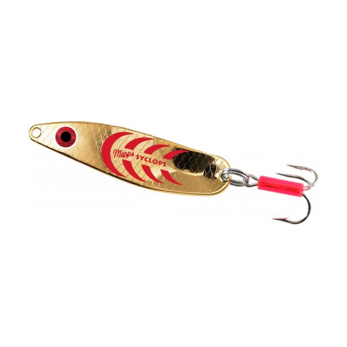 Блесна колеблющаяся Mepps Syclops 3 Gold/Red. Фото №1