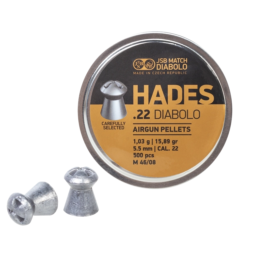 Пуля пневматическая "JSB Diabolo Hades", калибр 5,5мм, 1,03гр., 15,89gr (500 шт) . Фото №1