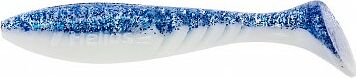 Виброхвост Helios Slash 2,64"/6,7 см Blue Sparkles & White 10шт. (HS-19-026). Фото №2