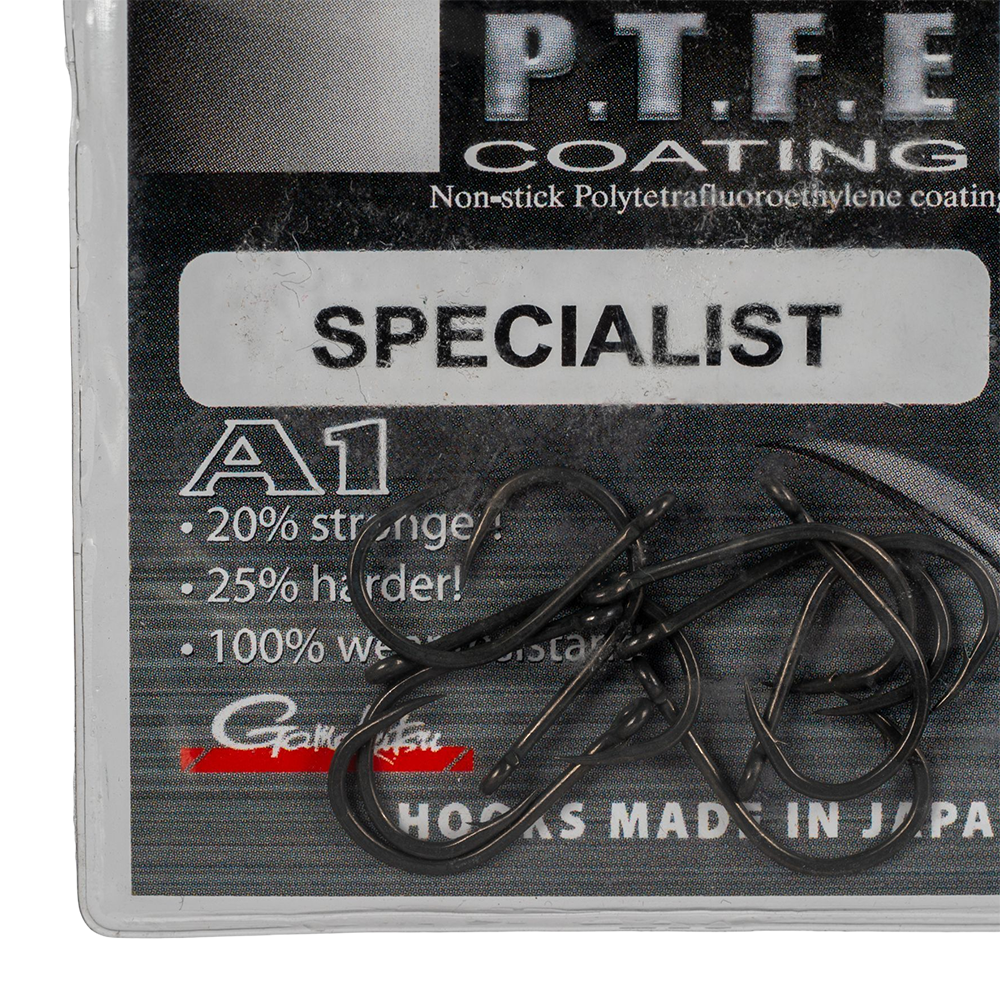 Крючок Gamakatsu Hook A1 G-CARP Specialist PTFE №04. Фото №2