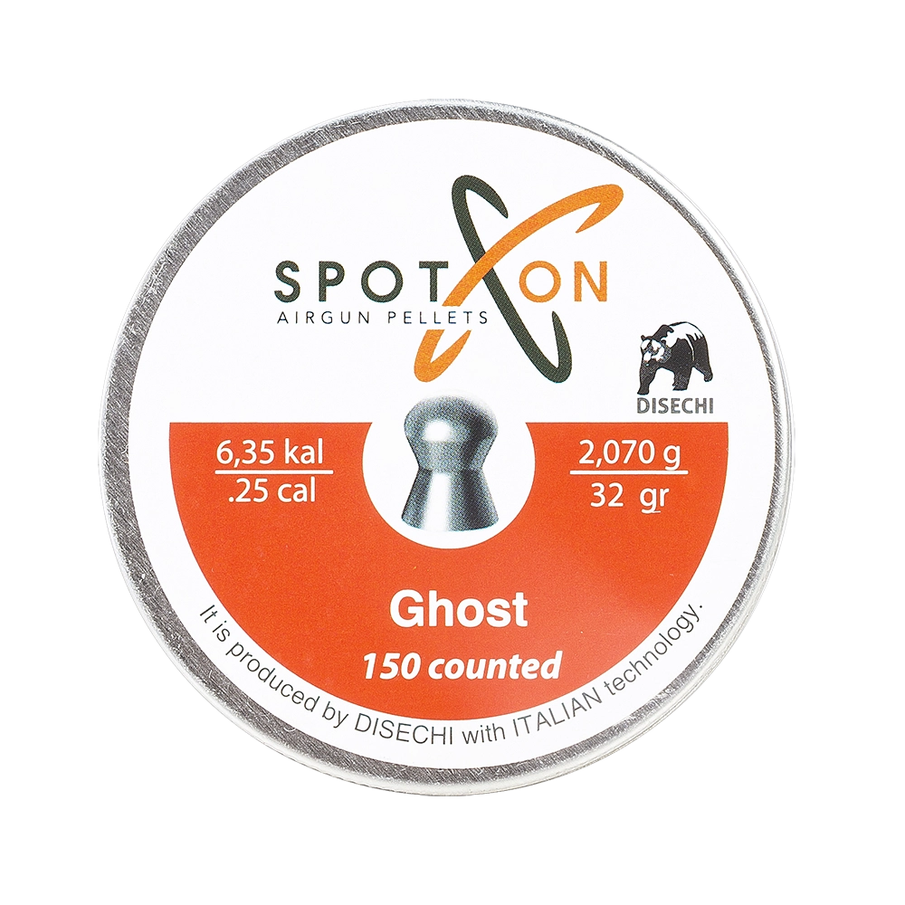 Пуля пневматическая SPOTON Ghost 6,35 мм, 2,07 гр. (150 шт). Фото №5