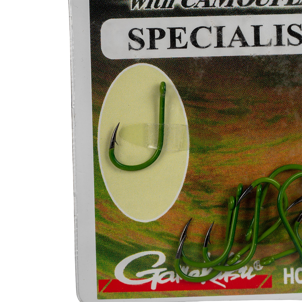 Крючок Gamakatsu Hook A1 G-CARP Camougreen Specialist №06. Фото №2