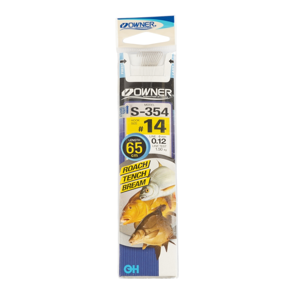 Крючок с поводком Owner S-354 14-0.12. Фото №1