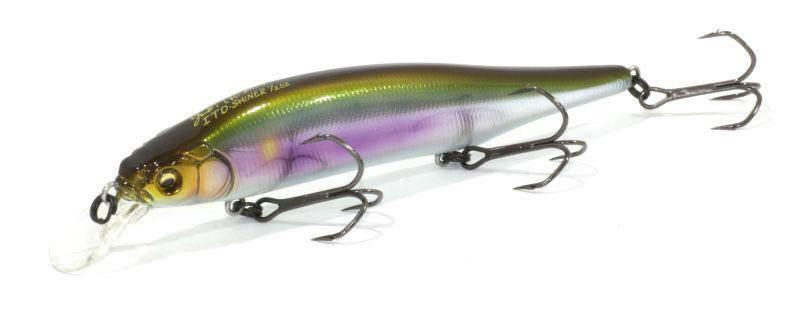 Воблер Megabass Ito-Shiner 115мм, 14гр, заглубление 1,8-3м цвет (wagin setsuki ayu). Фото №1