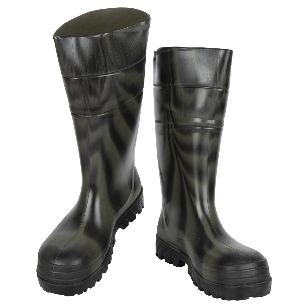 Сапоги TTLUX полиуретановые (цв. чёрно-зелёный) р. 46. Фото №1