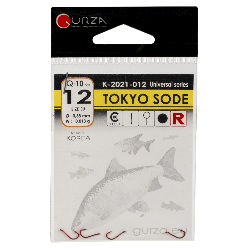 Крючок Gurza TOKYO SODE R #12 10 шт/уп.. Фото №1 Крючок Gurza TOKYO SODE R #12 10 шт/уп.. Фото №1
