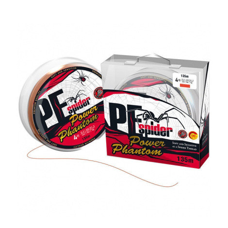 Шнур Power Phantom 8x, PE Spider, 135м, темно-серый #0,5, 0,11мм, 9,1кг. Фото №1