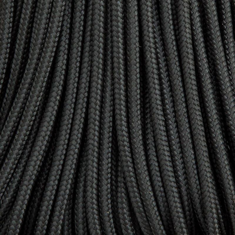 Шнур для ножа Parachute Cord Micro Cord черный , 1 м. Фото №3