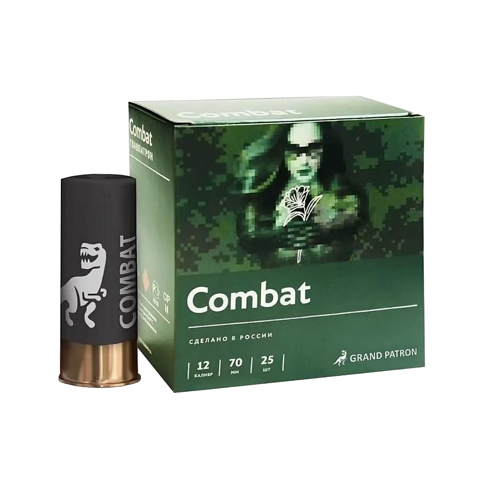 Патрон «Grand Patron» 12/70 №3 30гр. COMBAT (в пачке 25 шт.) (в коробке 250 шт.). Фото №2