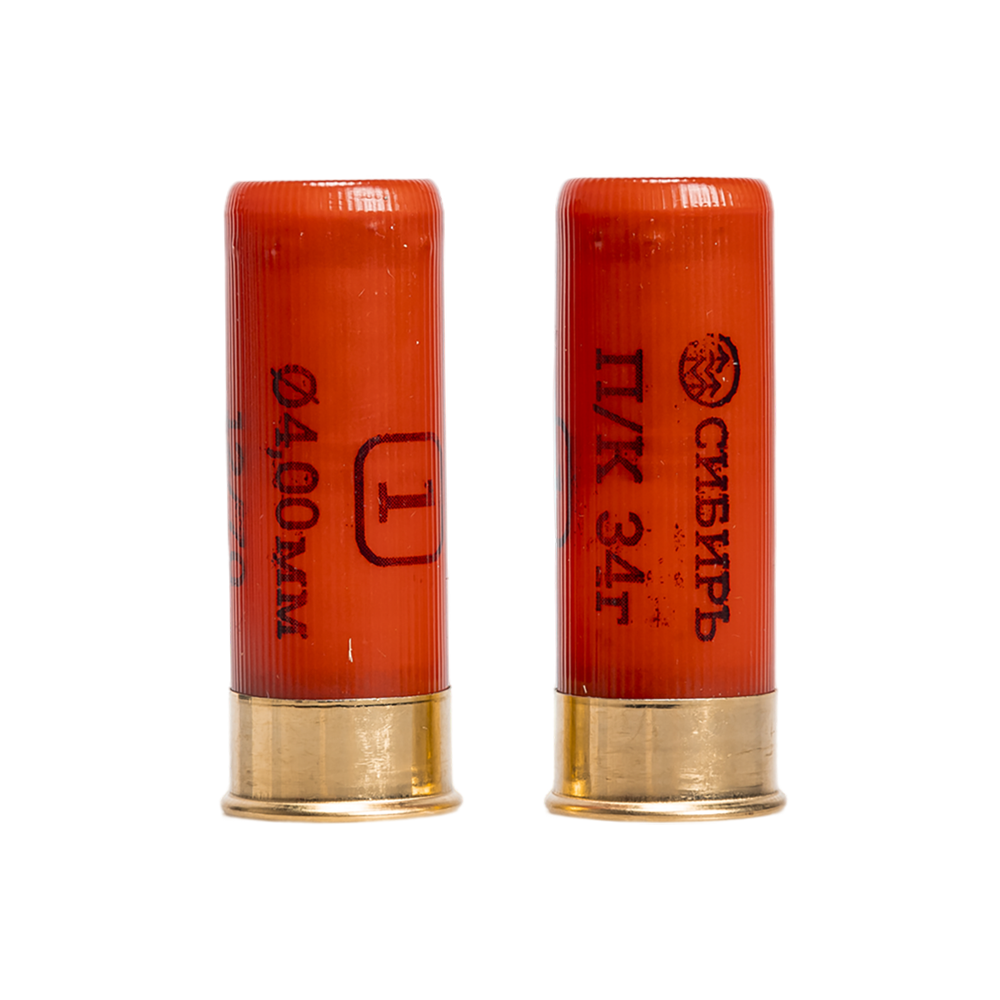 Патрон СИБИРЬ PREMIUM 12/70 охотничий дробовой 34г №1  (пачка 25 шт) (в коробке 250шт). Фото №3
