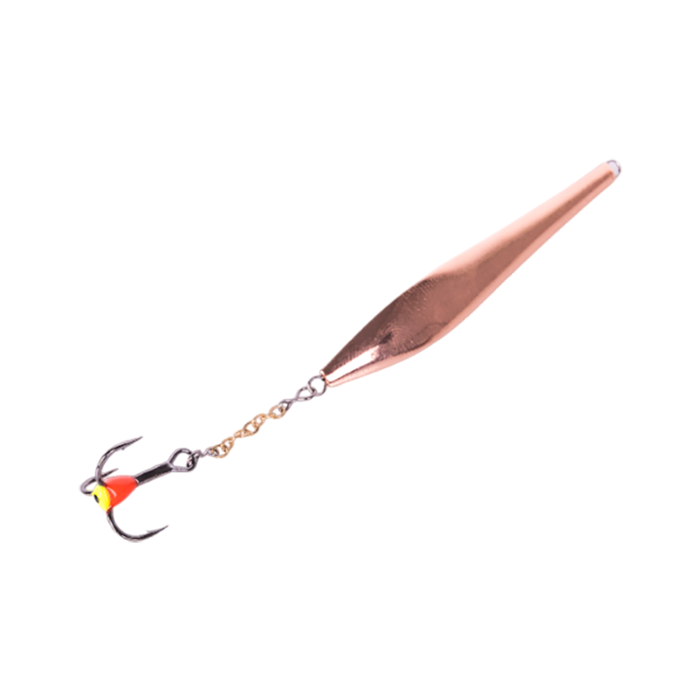 Блесна Lucky John DOUBLE BLADE 65мм, 8гр, цвет (CS) цепочка-тройник. Фото №1