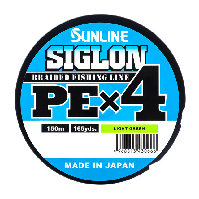 Шнур Sunline SIGLON PE×4 150M(Light Green) #1.5/25LB. Фото №1