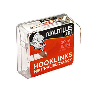 Поводковый материал Nautilus Neutral Buoyancy 35lb 20м Mud Brown. Фото №2