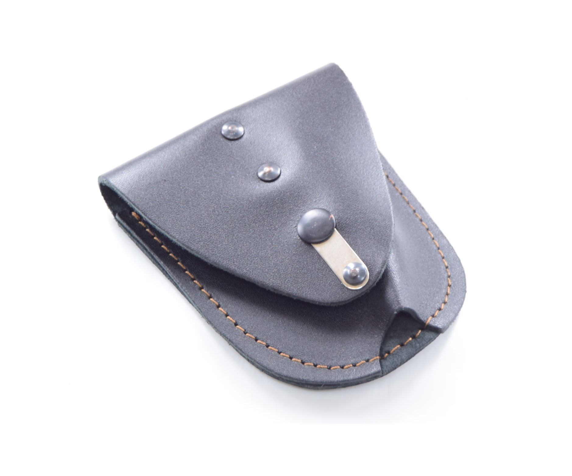 Чехол для наручников, с фиксатором, натуральная кожа, со скобой (МВЕ)