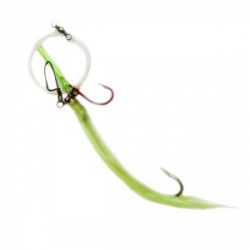 Поводок с доп. 12/0+4/0 Крючком Behr Natural Pilkleader Fluo. Фото №2