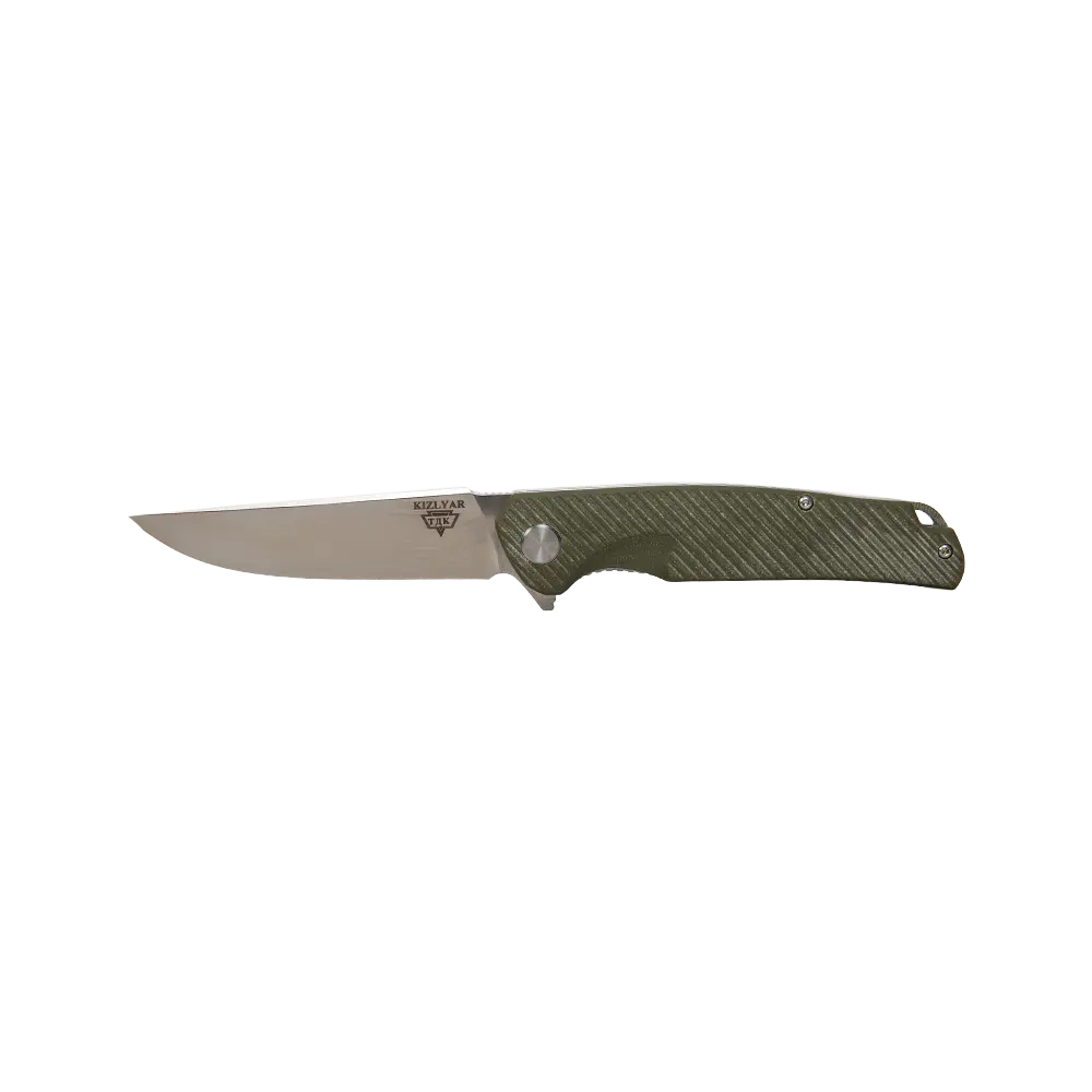 Нож складной Кизляр Shark, клинок D2, рукоять G10, зеленый. Фото №3