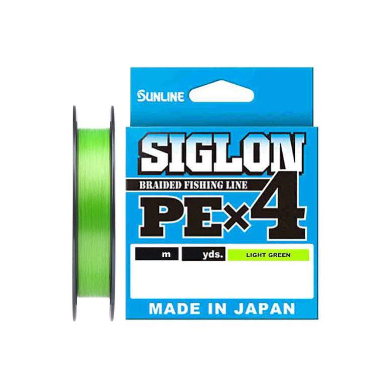 Шнур Sunline SIGLON PE×4 150M(Light Green) #0.6/10LB. Фото №1