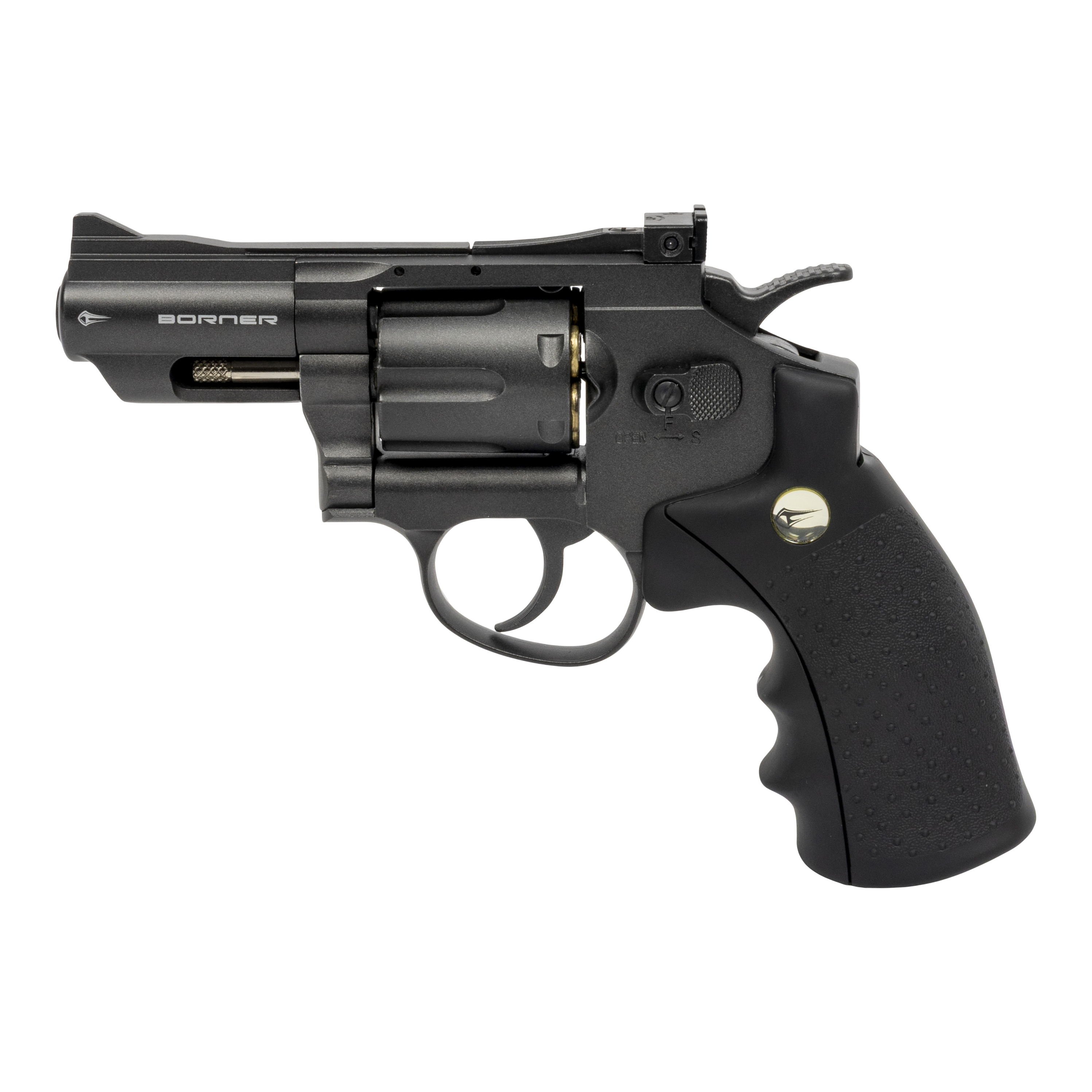Револьвер пневматический BORNER Super Sport 708, калибр 4,5 мм (с картриджи 6 шт.)