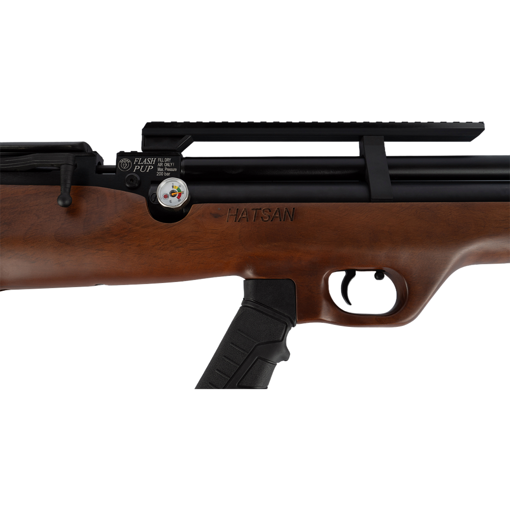 Винтовка пневматическая Hatsan FLASHPUP QE, калибр 6.35, 3 Дж (РСР, дерево). Фото №3